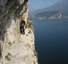 Lago di Garda arrampicata sentiero Pregasina Limone